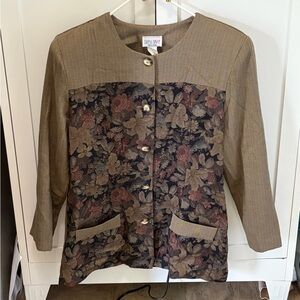 Vintage Dress Savvy Floral Blazer Women’s 16 Petite